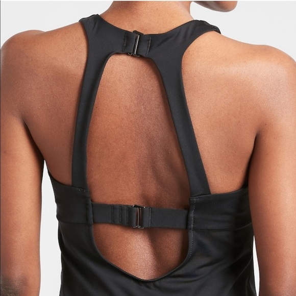 Athleta Maldives High Neck Tankini // Black - Picture 2 of 13
